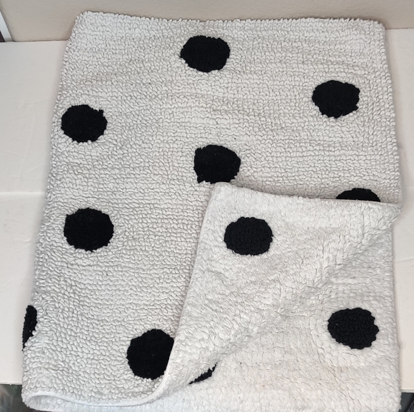 kate spade Bath Kate Spade Black And White Polka Dots Cotton Bathroom Rug Poshmark
